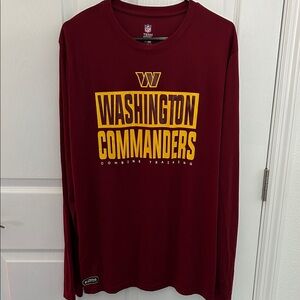 New Era Maroon Washington Commanders Long Sleeve Tee